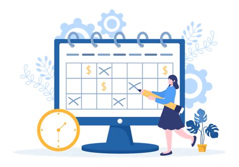 Premium Planning Schedule Or Time Management Illustration Pack From