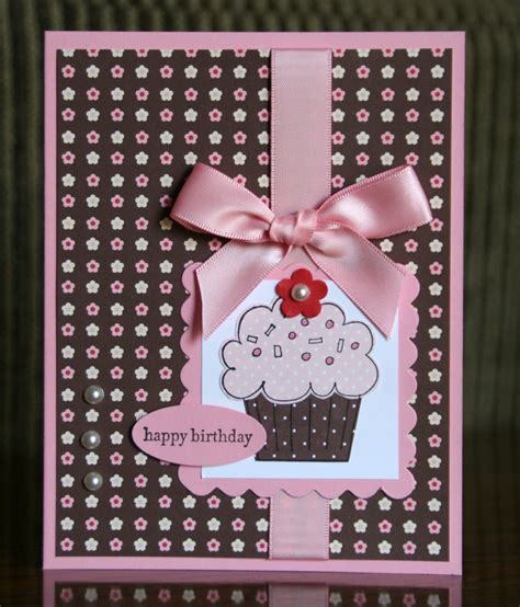 Homemade cupcake birthday cards are a sweet gift! Krystal's Cards: Crazy For Cupcakes