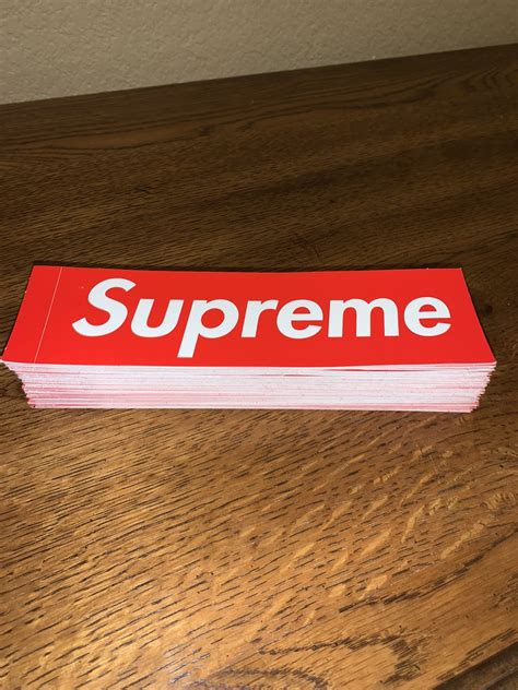 Supreme Supreme Box Logo Stickers Brick 100 Grailed