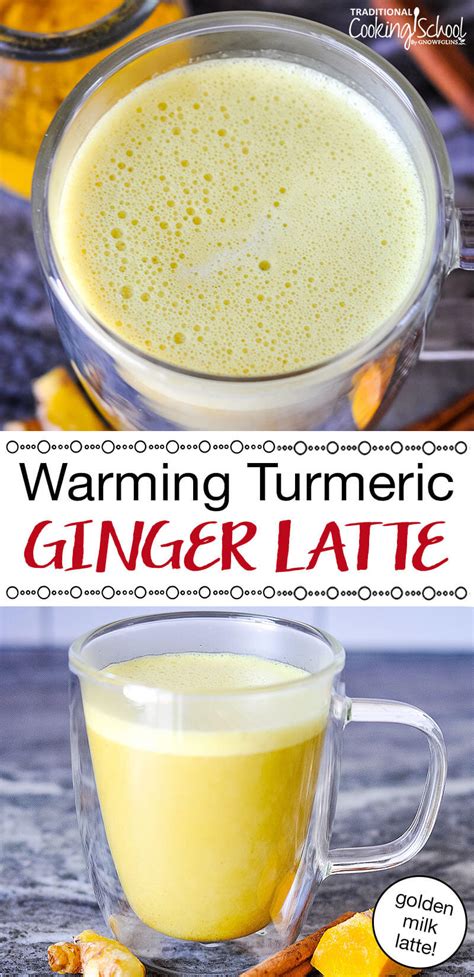 Warming Turmeric Latte With Ginger Golden Milk Latte