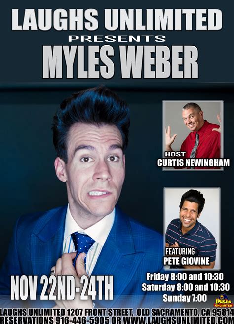 Myles Weber Featuring Pete Giovine Laughs Unlimited At Laughs