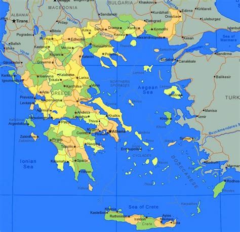Cartina Fisica Grecia In Italiano