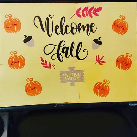 Welcome Fall Bulletin Board Svg Etsy