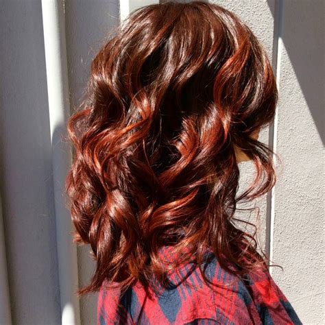 Rich Red Brown With Sweet Streaks Auburn Hair With Highlights Dark