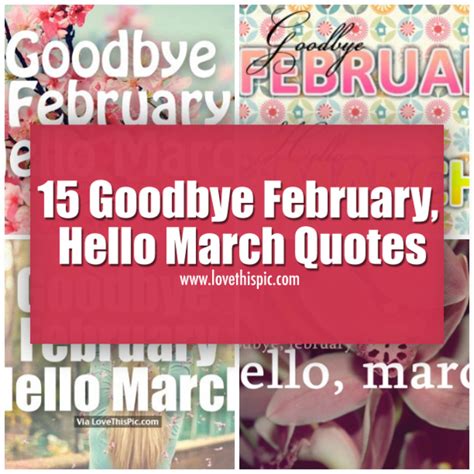 15 Goodbye February Hello March Quotes Hello March Quotes March