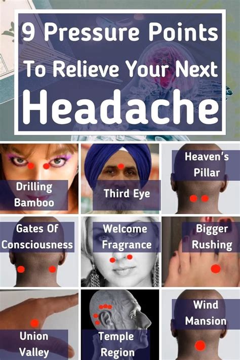 Use These 9 Pressure Points To Relieve Your Next Headache Pressure Points For Headaches