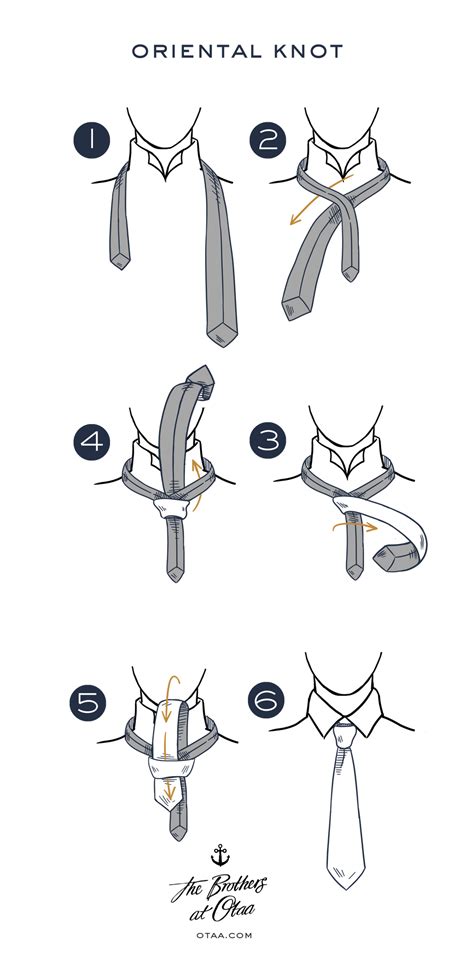 How To Tie An Oriental Knot Tie Knot Tutorial Learn How To Tie A