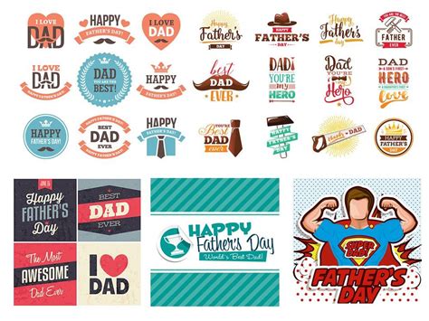 Un padre, lo repetimos, es protección, cariño, abnegación, empatía, paciencia y un cúmulo de sabiduría para lo que vendrá. Vectores dia del padre Super pack - Sublimonchis Mexico en ...