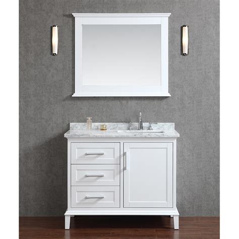 48 columbia single bathroom vanity, latte oak, radiant gold. Seacliff by Ariel Nantucket 42" Single Sink Bathroom ...