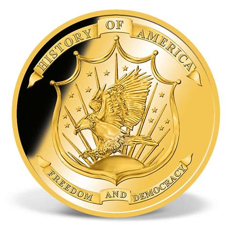 Declaration Of Independence Commemorative Gold Coin Solid Gold Gold
