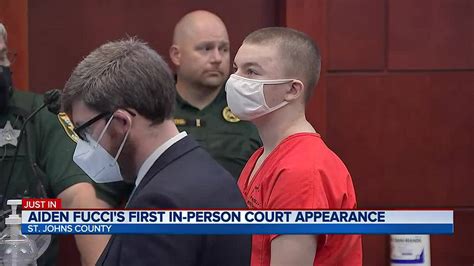 Aiden Fucci Makes His First In Person Court Appearance Action News Jax