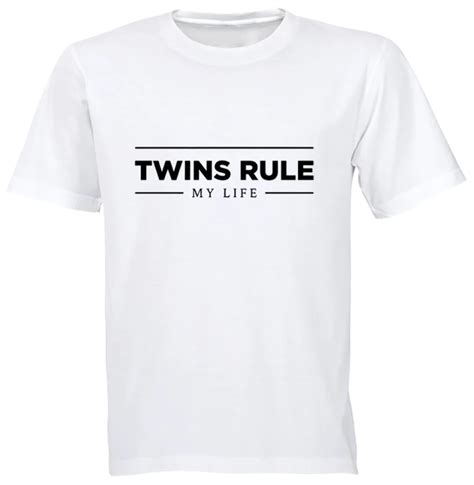 Twins Rule My Life V1 Birthday Christmas Father S Day Dad T Tshirt White Shop Today Get It