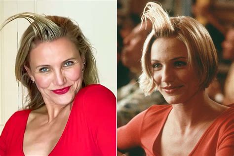 Cameron Diaz Recreates Theres Something About Mary Hair Gel Moment
