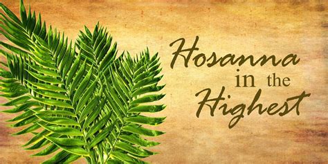 Hosanna In The Highest Prayer Jar Resurrection Day Easter Season