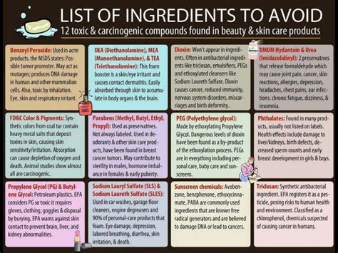 The same applies to hair care products. Top Hair and Skin Care Ingredients to Avoid