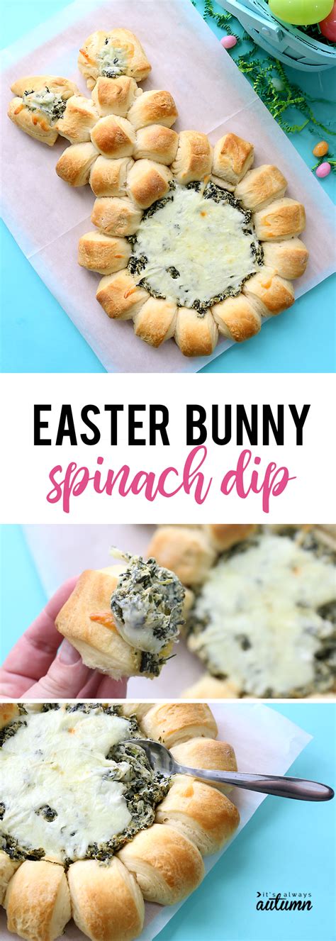 Easter Bunny Spinach Dip Easy Easter Appetizer Its Always Autumn