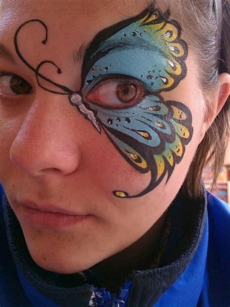 Face Painting Butterfly Design Yteevents