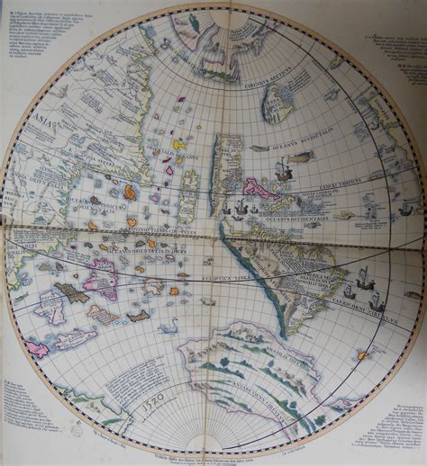 1520 Map Part Of One Of The Earliest Globes Depicts What Europeans