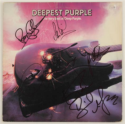 Lot Detail Deep Purple Signed Deepest Purple Album
