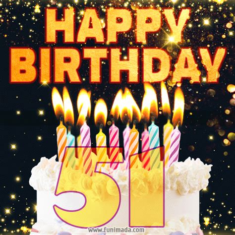 Happy 51st Birthday Cake  Free Download