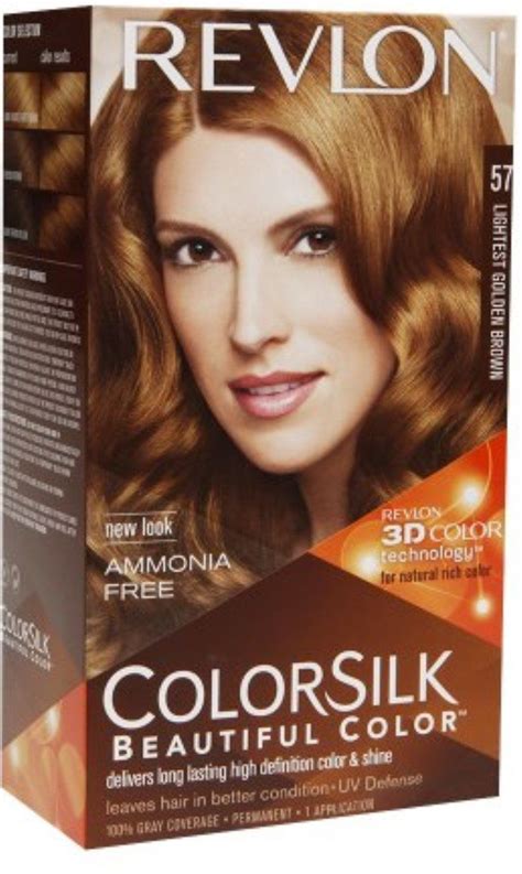 Revlon colorsilk 54 light golden brown is a light brown shade with golden tones from revlon colorsilk. Revlon ColorSilk Beautiful Color Permanent Hair Color, 57 ...