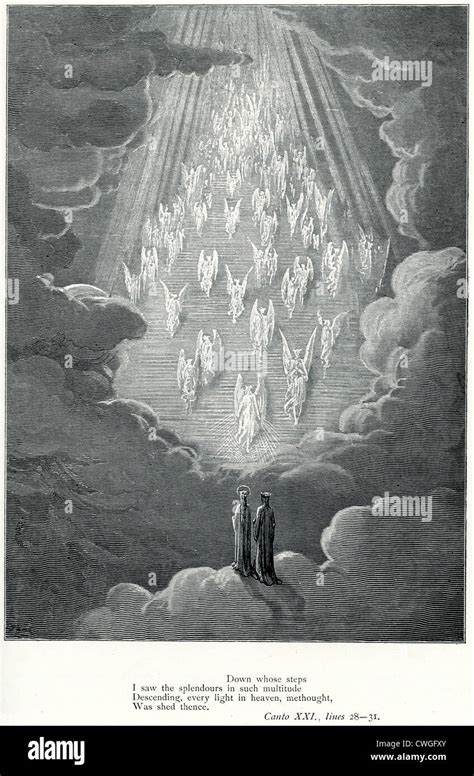 Ilustración De Gustave Doré De La Visión Del Purgatorio Y El Paraíso De