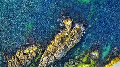 Hd Wallpaper Aerial View Photography Of Rock Formations Surrounded By