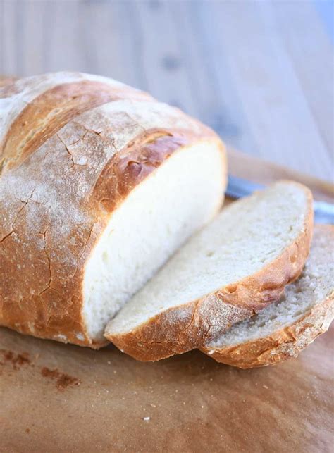 Easy Rustic Crusty Bread With Tutorial No Mixer No Kneading Recipe