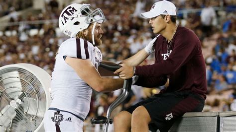 Texas Aandm Aggies Quarterback Nick Starkel Leaves Game With Injury