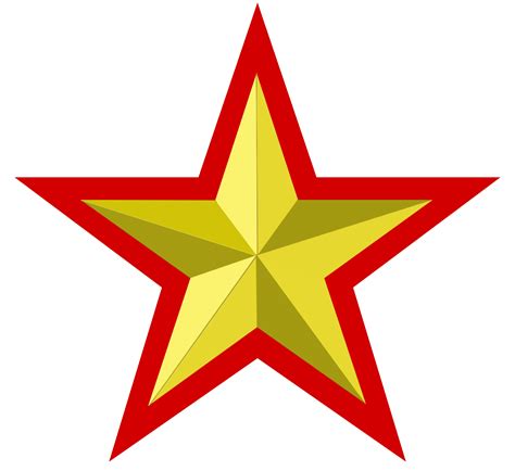 Filegolden Star With Red Borderpng