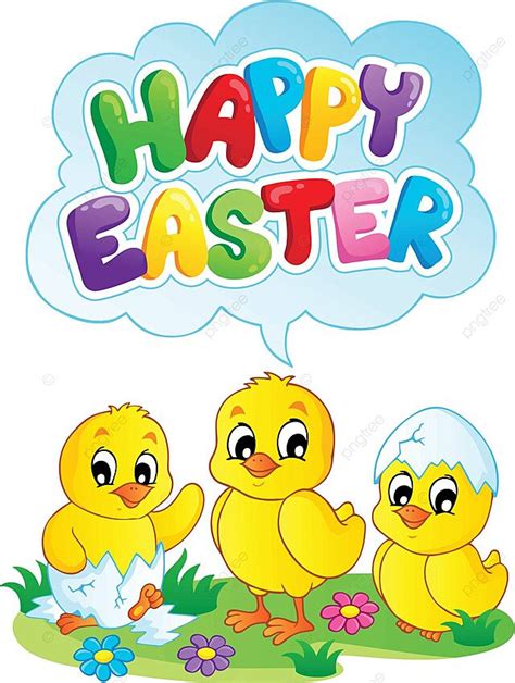 Happy Easter Sign Theme Image 5 Seasonal Clipart Bird Vector Seasonal