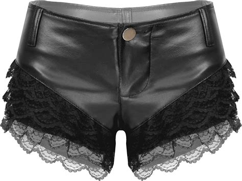 jp agoky women s leather pants lingerie underwear boxer briefs hot pants