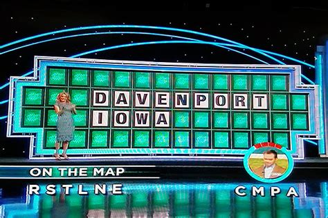 Davenport Featured As Wheel Of Fortune Bonus Round Puzzle