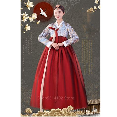 Traditional Korean Hanbok Dress Ancient Princess Dance Costume Women