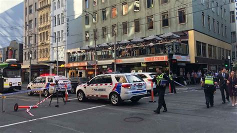 Flinders Street Crash Melbourne Pedestrians Injured After Car Hits