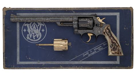 Valade Signed And Engraved Smith And Wesson Model 53 Revolver Rock