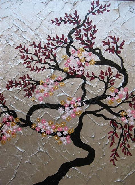 Painting Cherry Blossom Tree Trees Large Abstract Art By Sheerjoy 10000