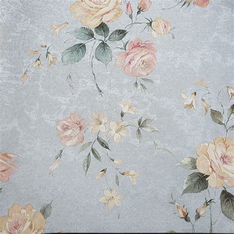 78028 Floral Silver Metallic Textured Wallpaper Wallcoveringsmart
