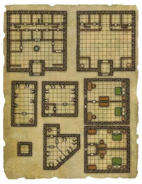Classic Dungeon Floor Plan In 2019 Dungeon Maps Building Map