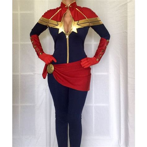 Captain Marvel Superhero Costume Cosplaycustom Made Super Hero