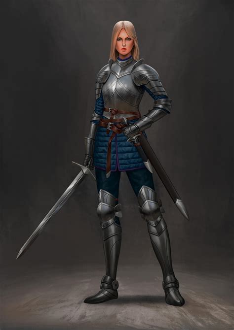 Female Knight By Chrissetra On Deviantart