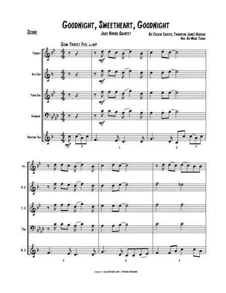 Goodnight Sweetheart Goodnight By Digital Sheet Music For Scoreset Of Parts Download