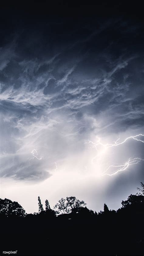 Download Premium Photo Of Stormy Night Sky Mobile Phone Wallpaper