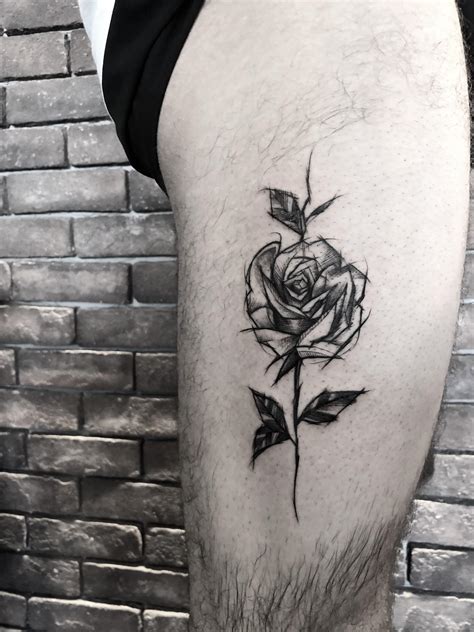 The best selection of royalty free tattoo sketch rose vector art, graphics and stock illustrations. rose sketch tattoo done! : tattoo