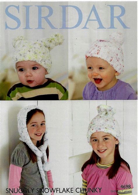 Sirdar 4698 N Reb Baby Hats Knitting Hat Knitting Patterns Crochet
