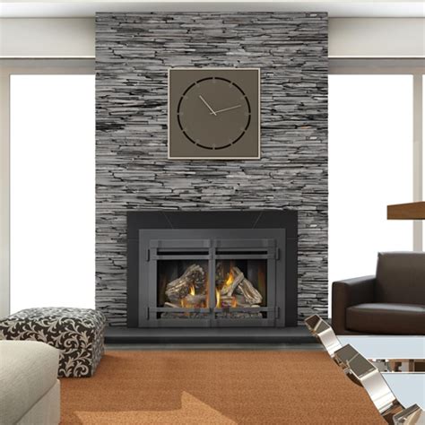 Installing a gas fireplace insert means you can just flip a switch or remote control to enjoy your new fireplace. Fireplaceinsert.com,Napoleon XIR4 Gas Insert Infrared Series