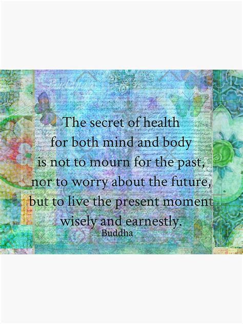 Buddha Health Quote Positive Message Poster For Sale By Goldenslipper