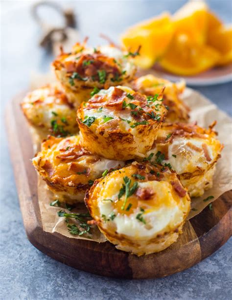 Preheat oven to 400 degrees. Hash Brown Egg Nests | Gimme Delicious