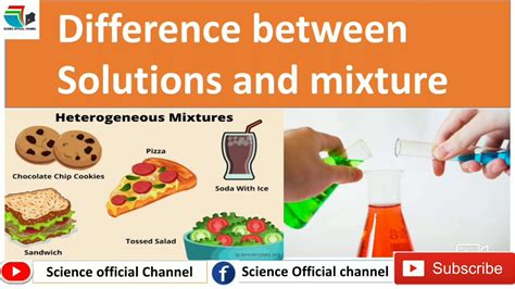 Difference Between Solutions And Mixturech 5 Class 7 Gscience Youtube