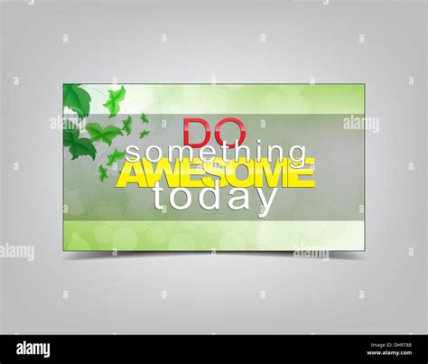 Do Something Awesome Today Motivational Background Typography Poster